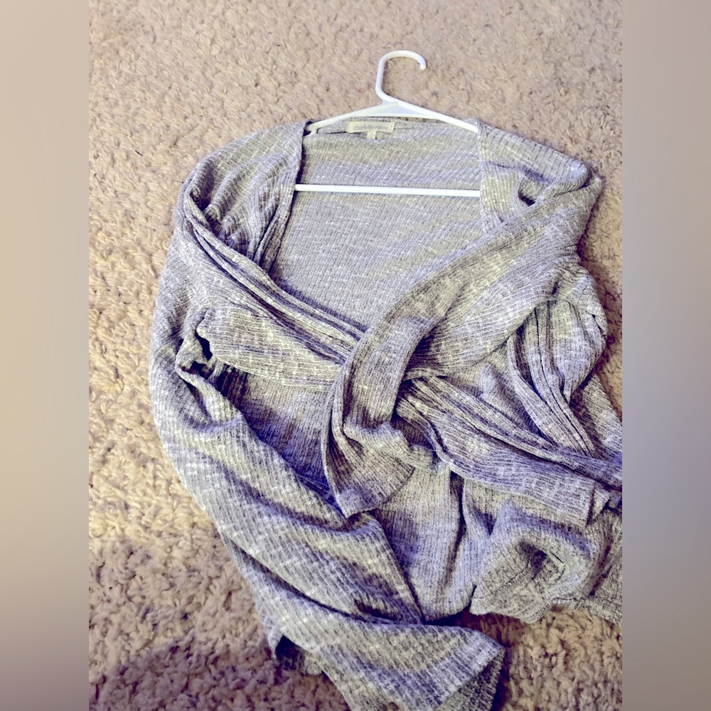 Charlotte Russe gray cardigan sweaters
